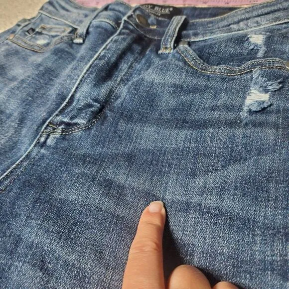 Judy Blue Hi-Waisted Tummy Control Clean Skinny Denim 88417 Women’s Size 1 / 25