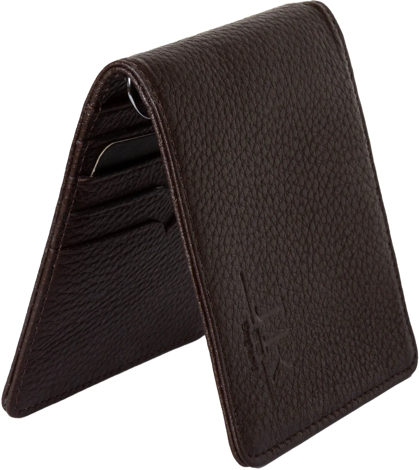 Justin Reece England Wallet Embossed In Brown