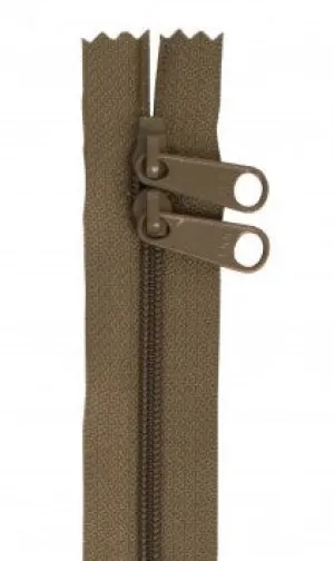 Khaki 30" Double Pull Zipper