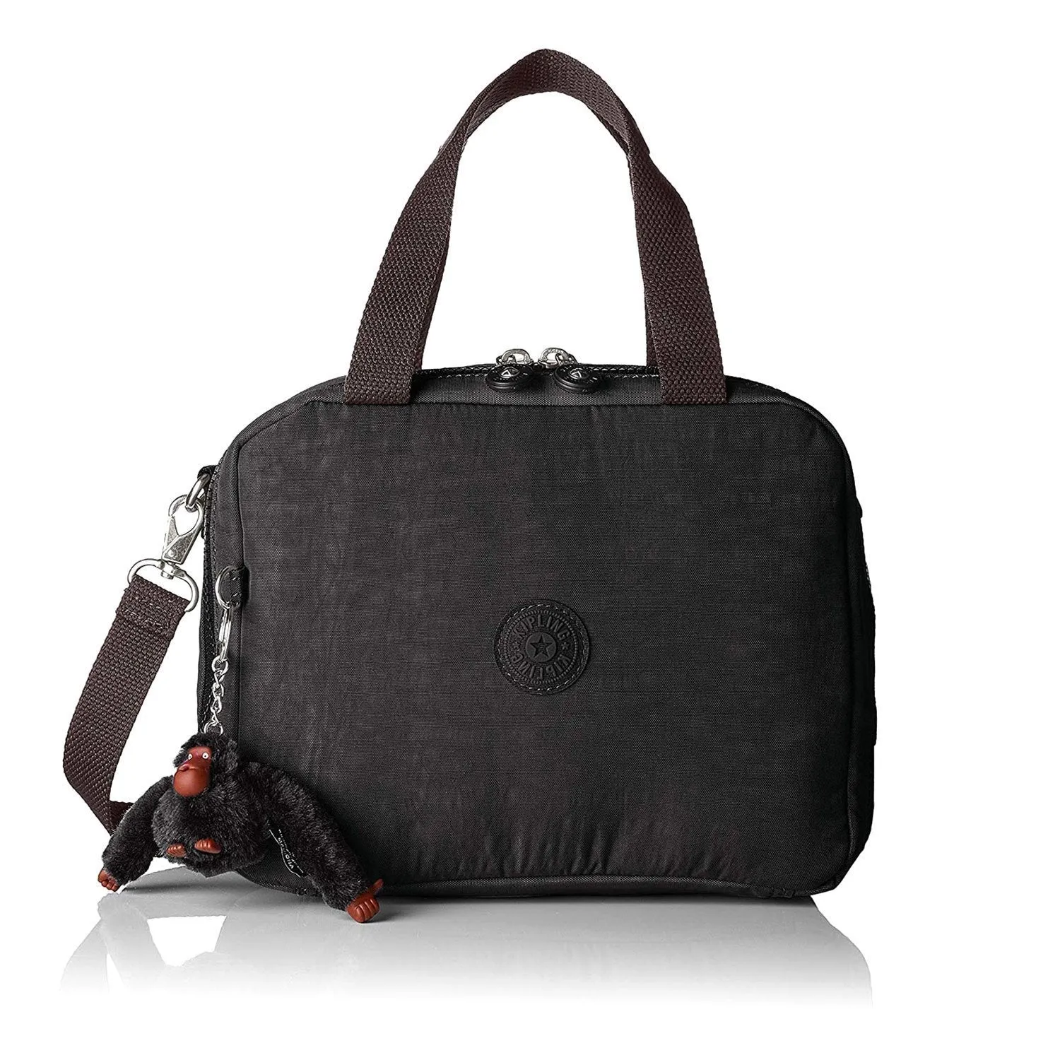 Kipling-Miyo-Large Insulated lunchbag (with trolley sleeve)-True Black-15381-J99