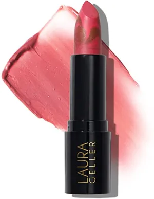 LAURA GELLER NEW YORK Italian Marble Sheer Hydrating Lightweight Lipstick With Vitamin E & Castor Seed Oil, Strawberry Toffee