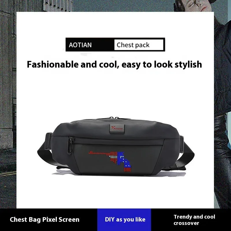 LED Smart Waist Bag Outdoor Sports Billboard Mobile Display