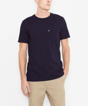 Levi's Mens Navy Sunset Indigo Pocket S/S Shirt Size XL