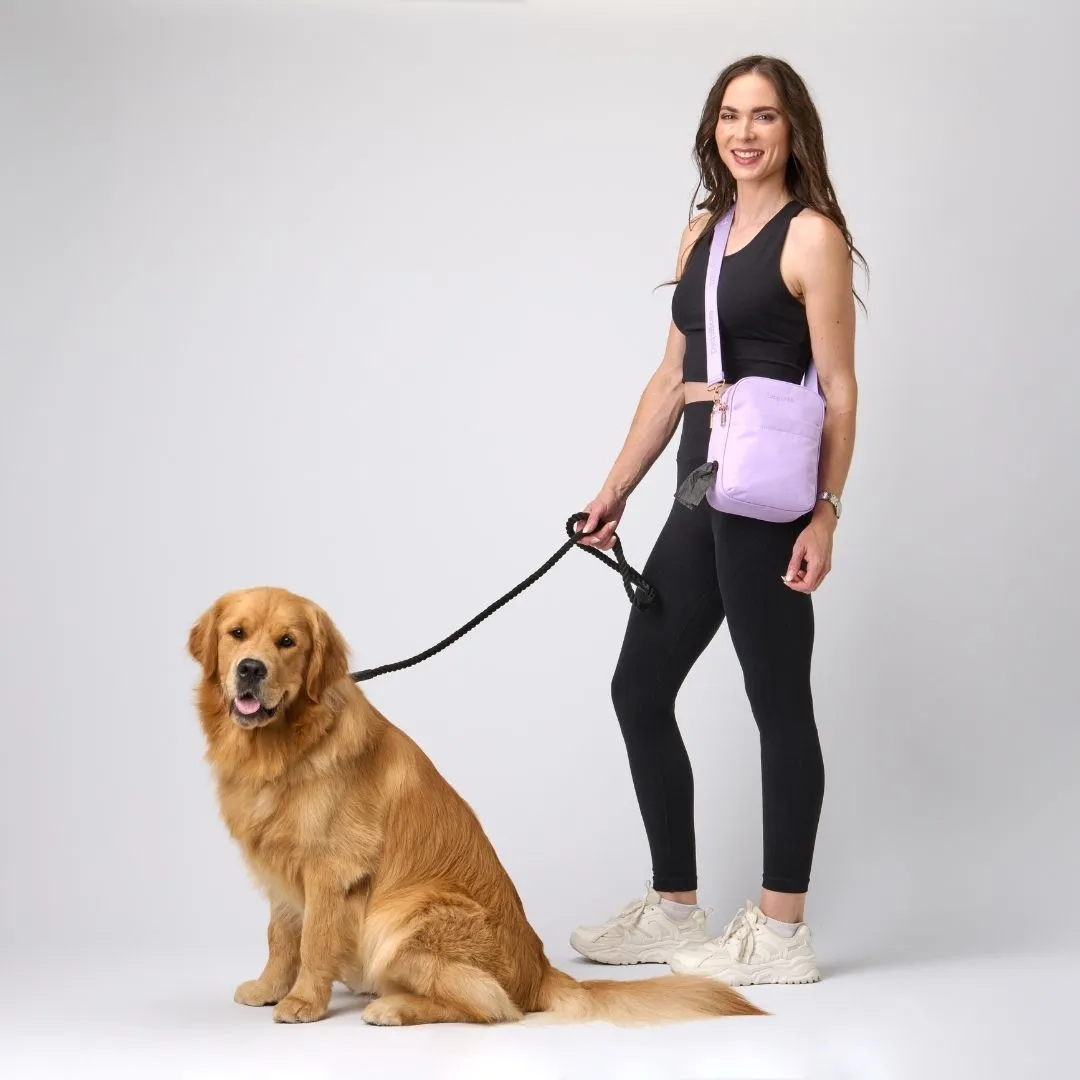 Lilac Crossbody Dog Walking Bag