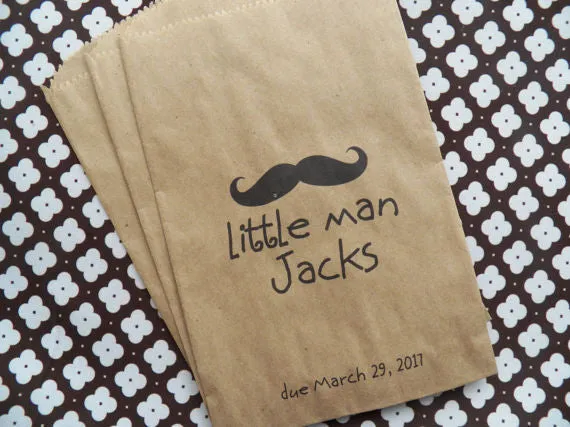 Little Man Mustache Bags