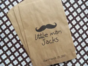 Little Man Mustache Bags
