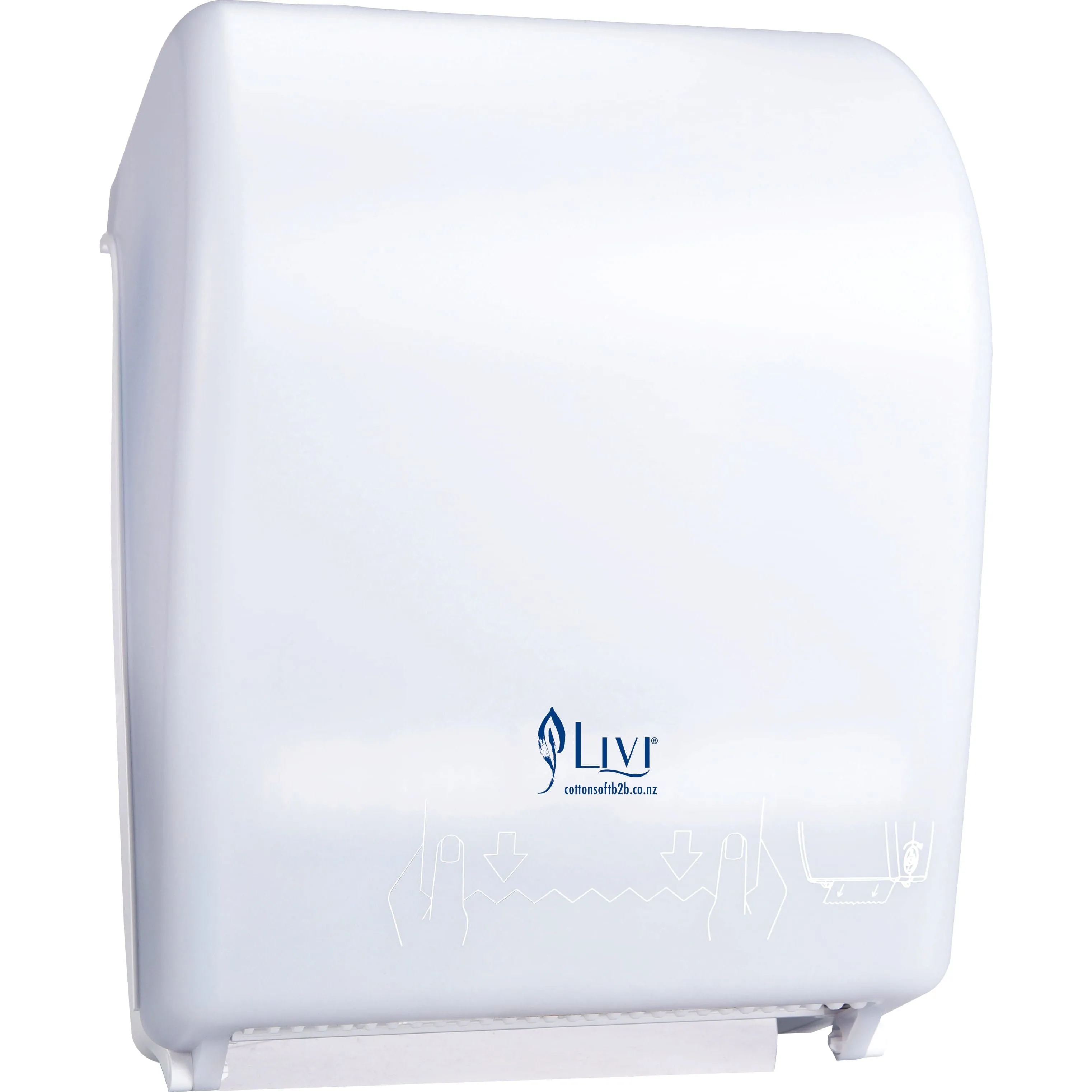 Livi Essentials Auto Roll Hand Towel - White