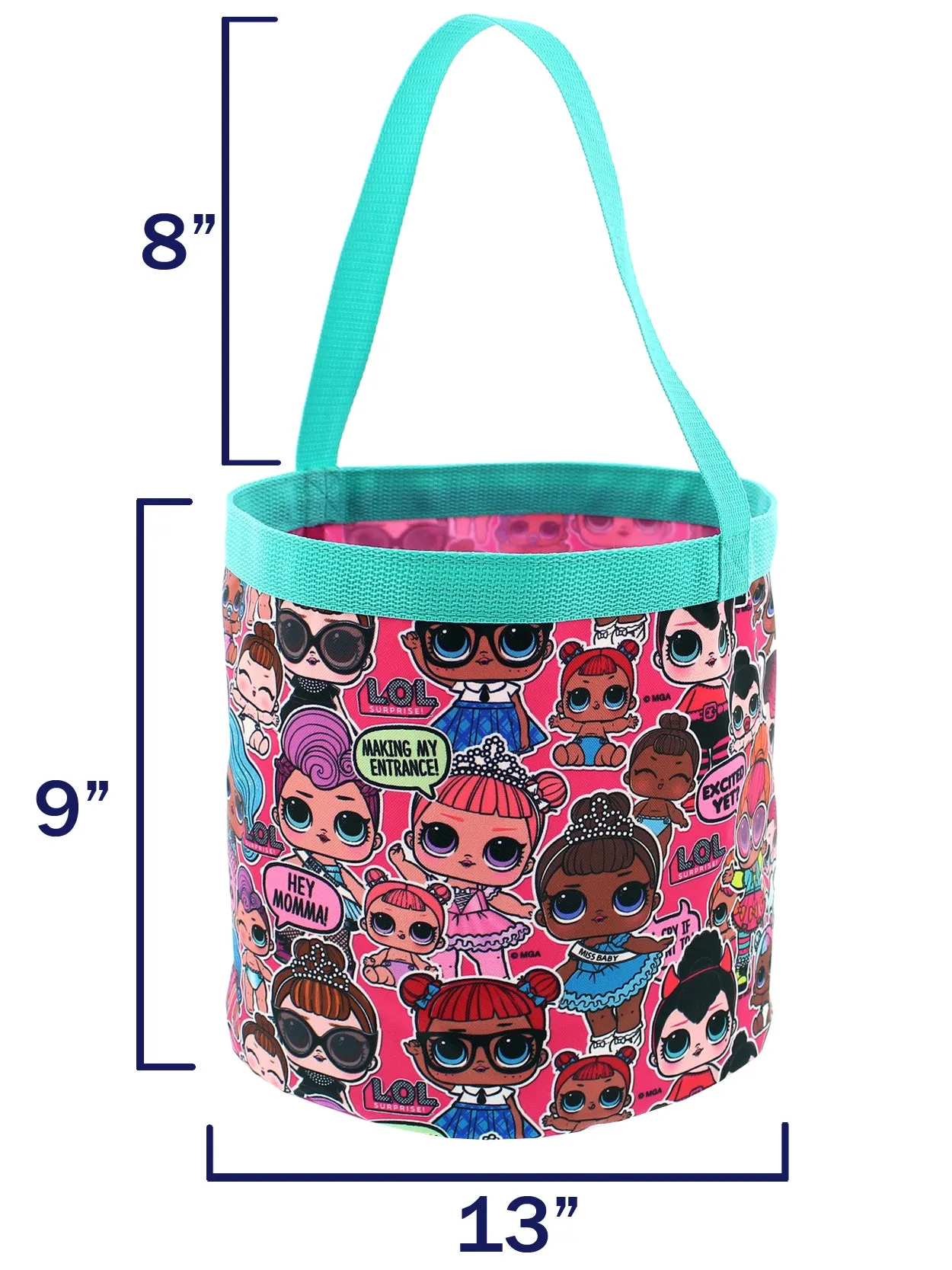 L.O.L. Surprise! Collapsible Bucket Tote Bag