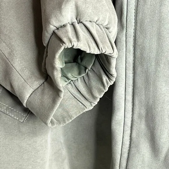 London Fog Olive Green Jacket with Hood Large Regular