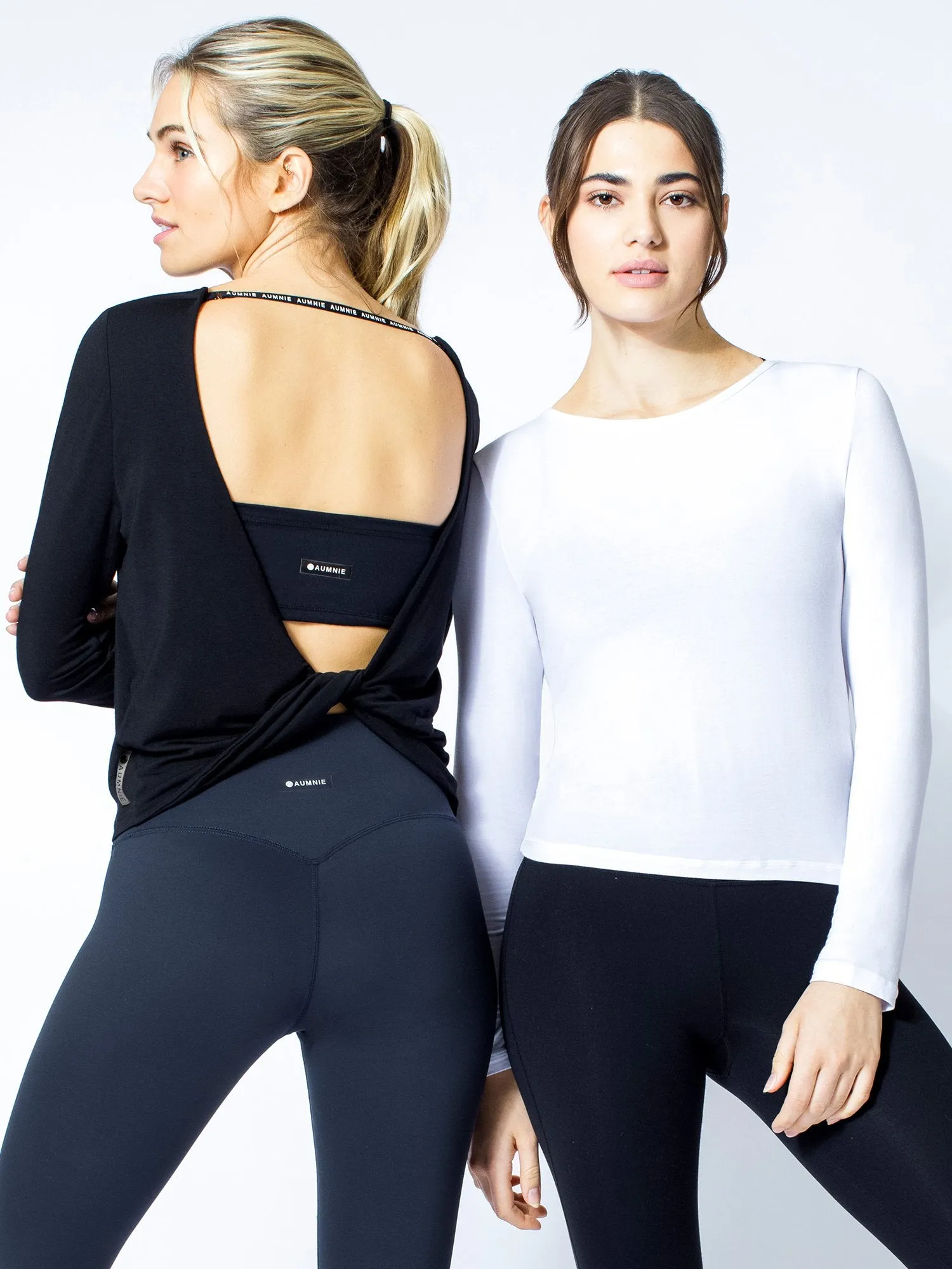 LONG SLEEVE TWIST TEE, WHITE