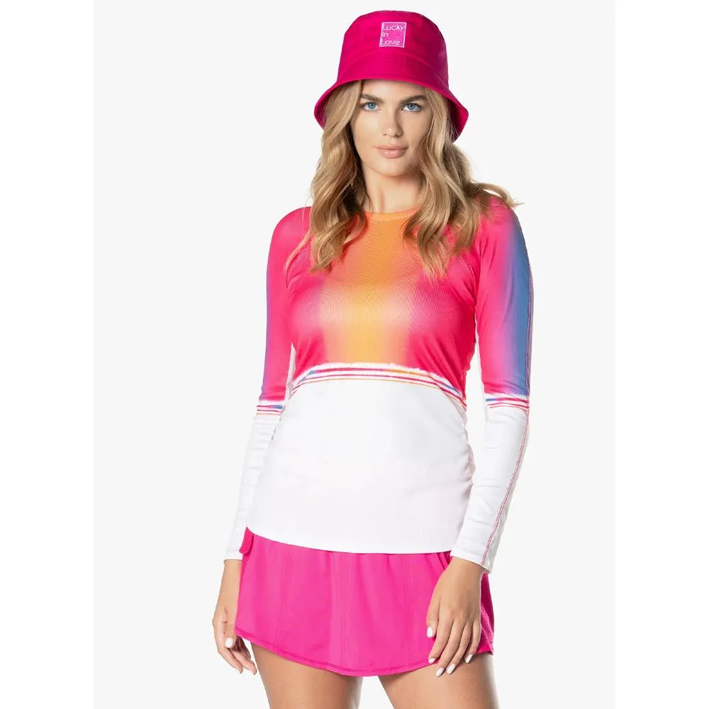 Lucky in Love Women's Shockin' Classics Radiance Longsleeve - Shocking Pink