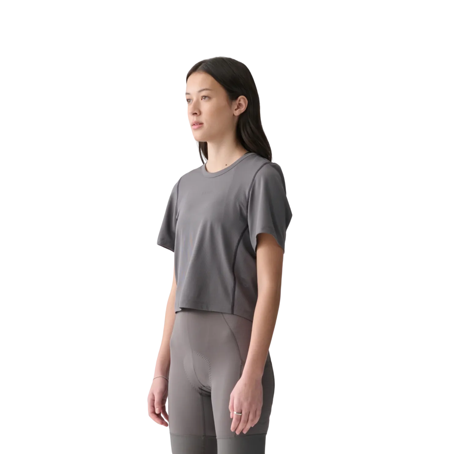MAAP Women's Alt_Road Cropped Tee - Monolith