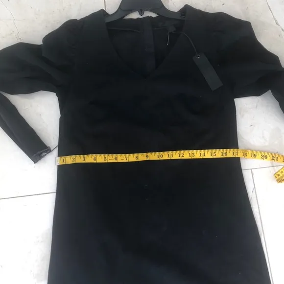 Madison cinqcent black denim dress