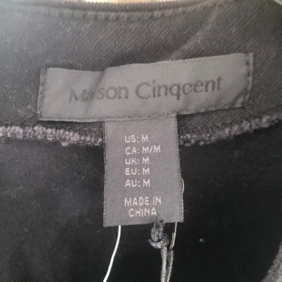 Madison cinqcent black denim dress