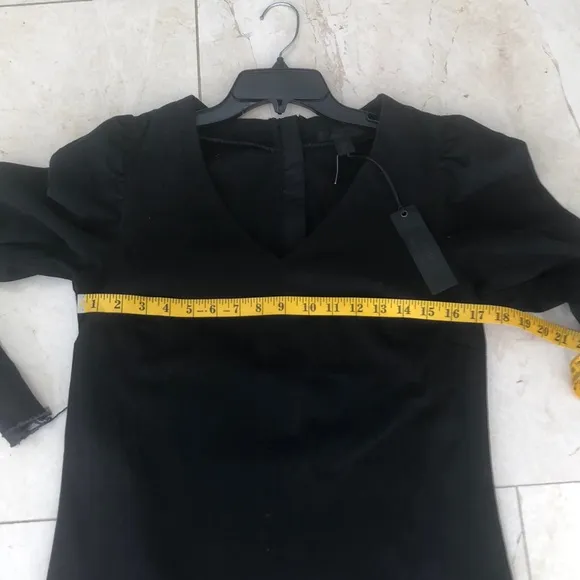 Madison cinqcent black denim dress