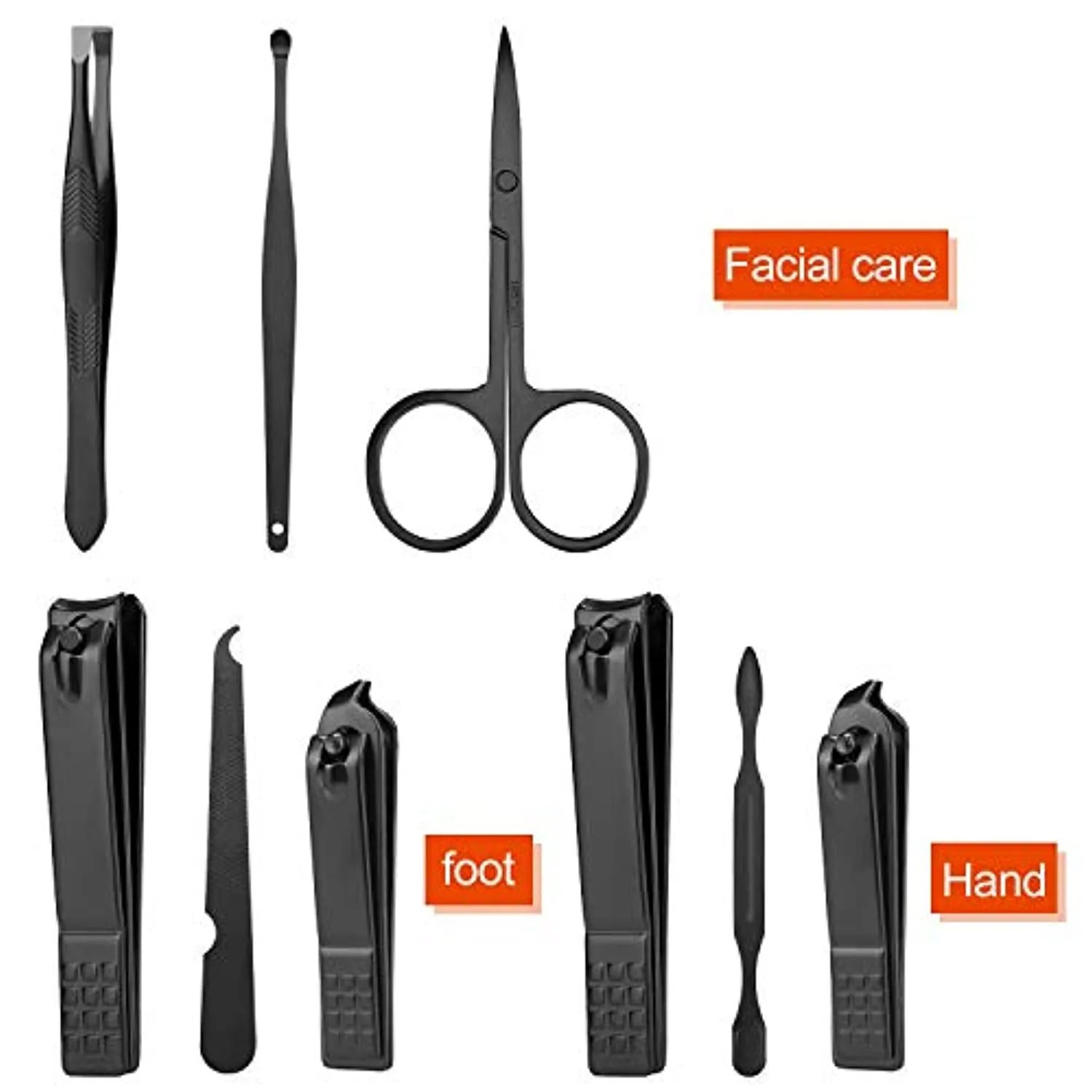 Manicure Set Personal care - Nail Clipper Kit Luxury Manicure 8 In 1 Professional Pedicure Set Grooming kit Gift for Men Husband Boyfriend Parents Women Elder Patient Nail Care