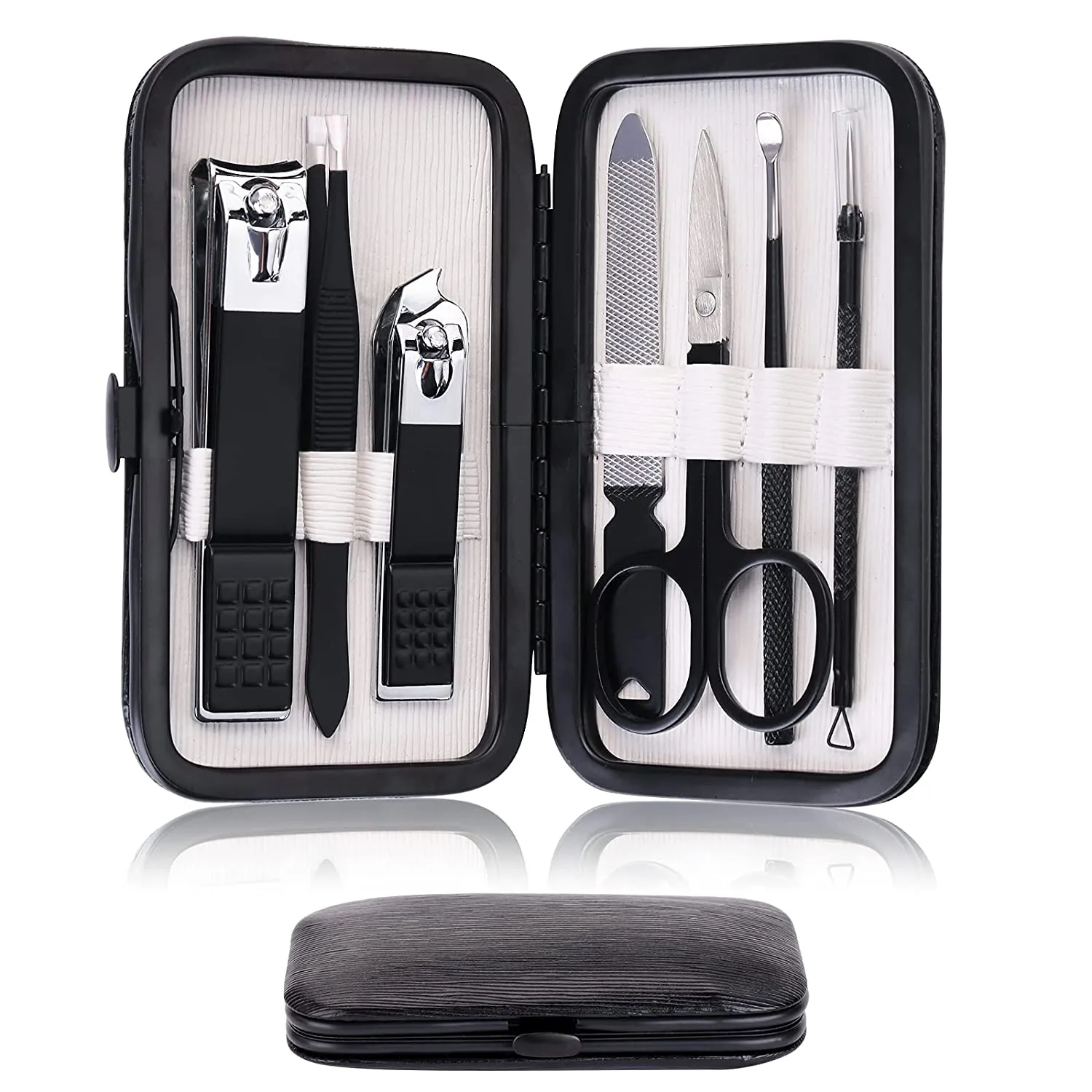 Manicure Set Personal care - Nail Clipper Kit Luxury Manicure 8 In 1 Professional Pedicure Set Grooming kit Gift for Men Husband Boyfriend Parents Women Elder Patient Nail Care