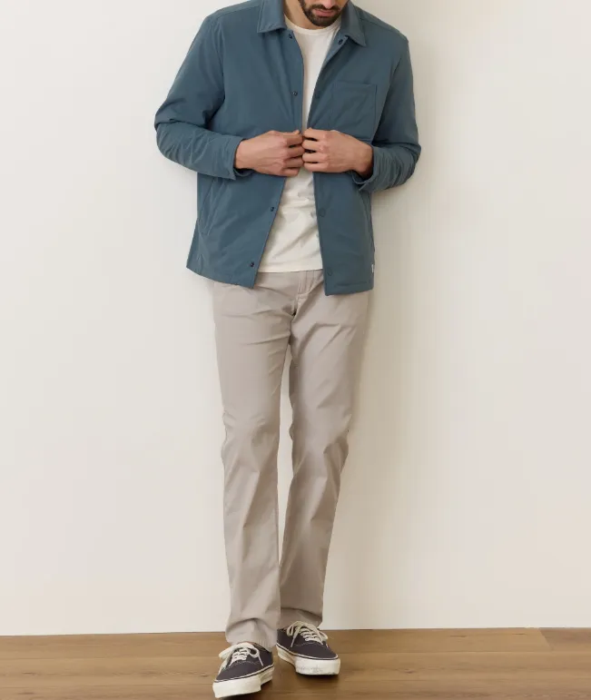 Marine Layer Traveler Insulated Overshirt in Stormy Weather