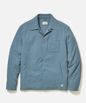 Marine Layer Traveler Insulated Overshirt in Stormy Weather