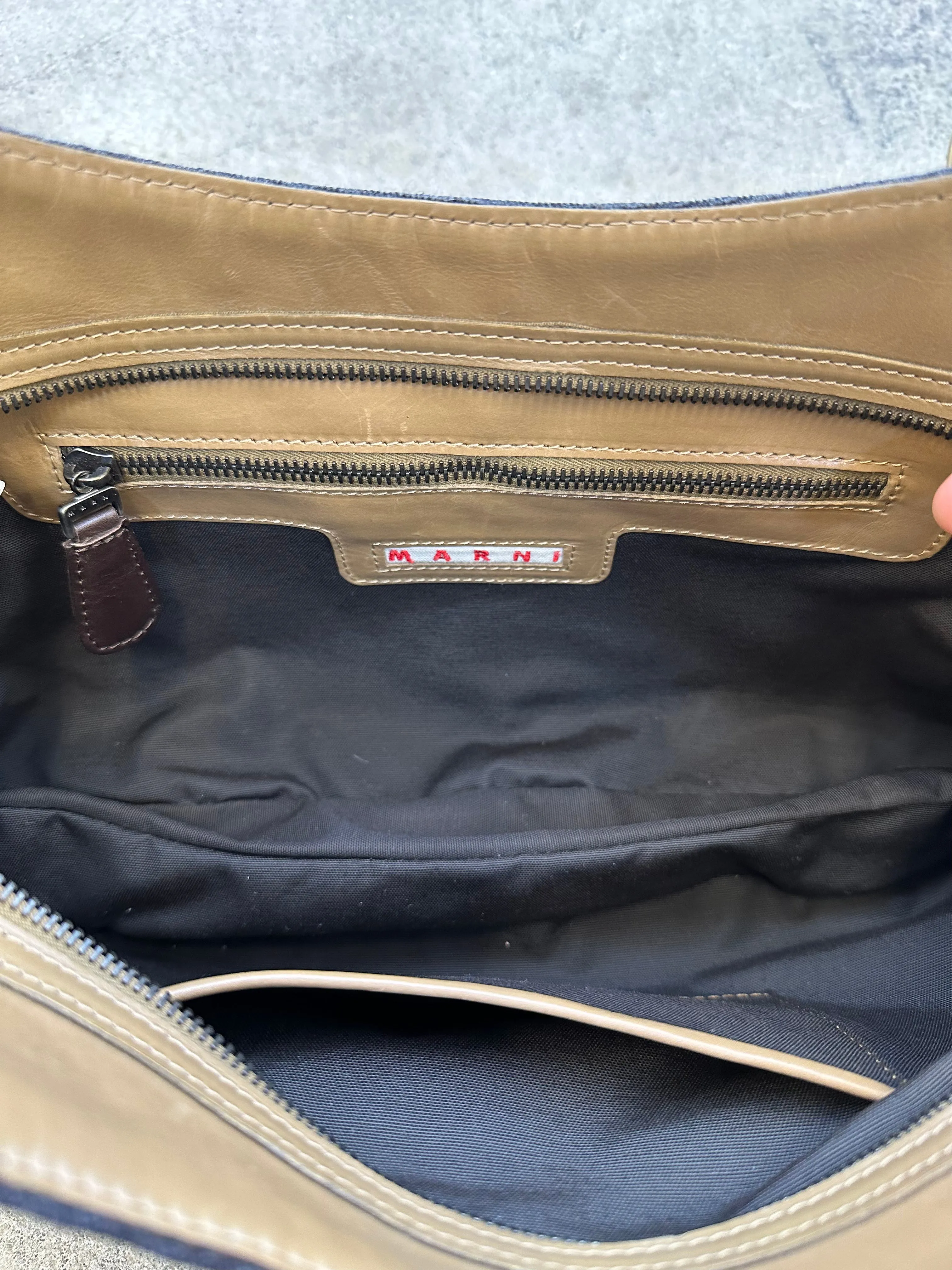 Marni Wool & Leather Chain Bag