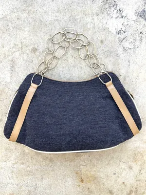 Marni Wool & Leather Chain Bag