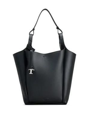 Medium leather bucket bag