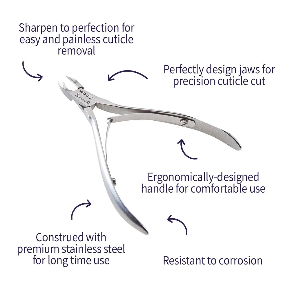 Mehaz MC0778 - 1-2" Cuticle Nipper Stainless