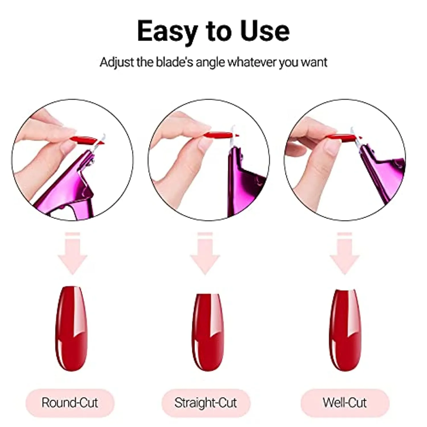 MelodySusie Acrylic Nail Tips Clipper 3 in 1 Kit, Acrylic Nail Cutter Fake Nail Trimmer with Mental Cuticle Pusher Remover Cleaner Nail Scraper Peeler with 4Pcs Ceramic Nail Drill Bits