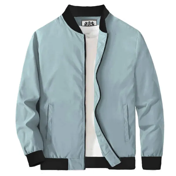 Men's Zip-Up Bomber Jacket