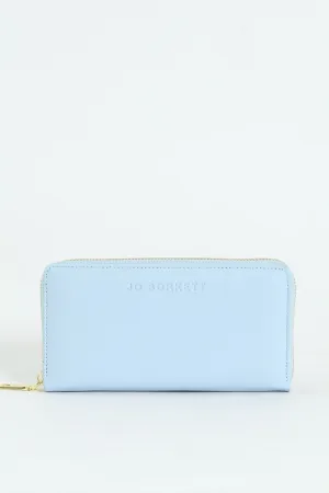 Meryl Smooth Zip Around Purse - Blue