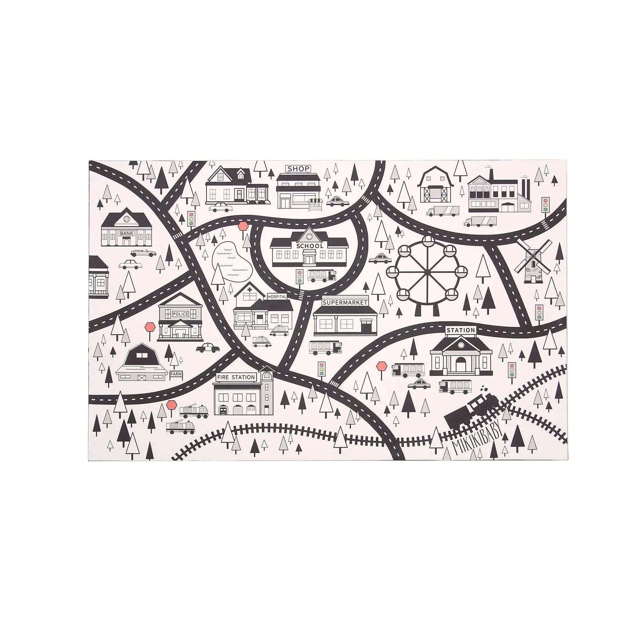 Mikikibaby Multifunctional Playmat - Roadmap