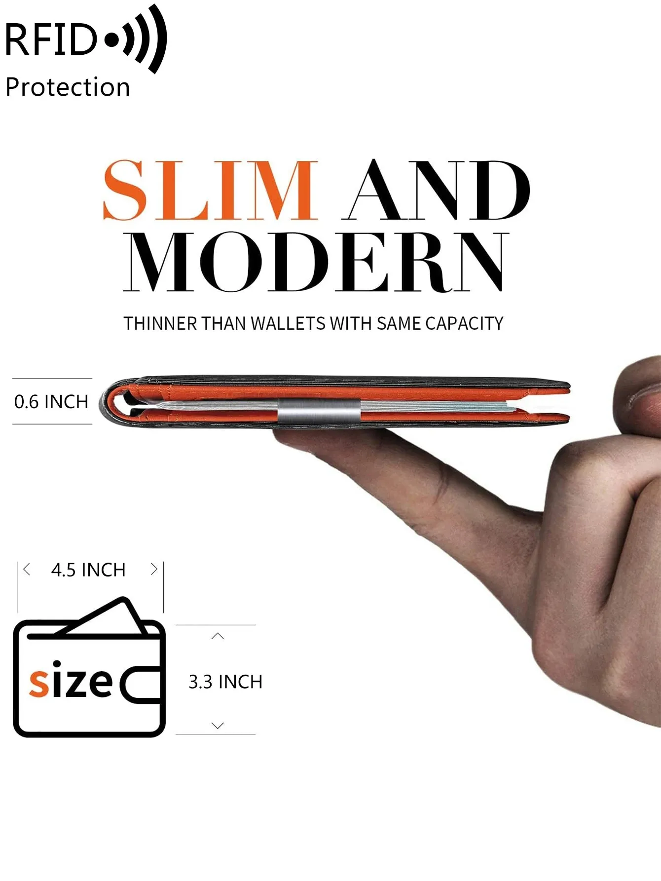 Minimalist RFID Blocking Multi-Functional Ultra-Thin 12-Card Wallet