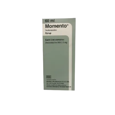 Momento Desloratidine Suspension antihistamine for allergy reactions