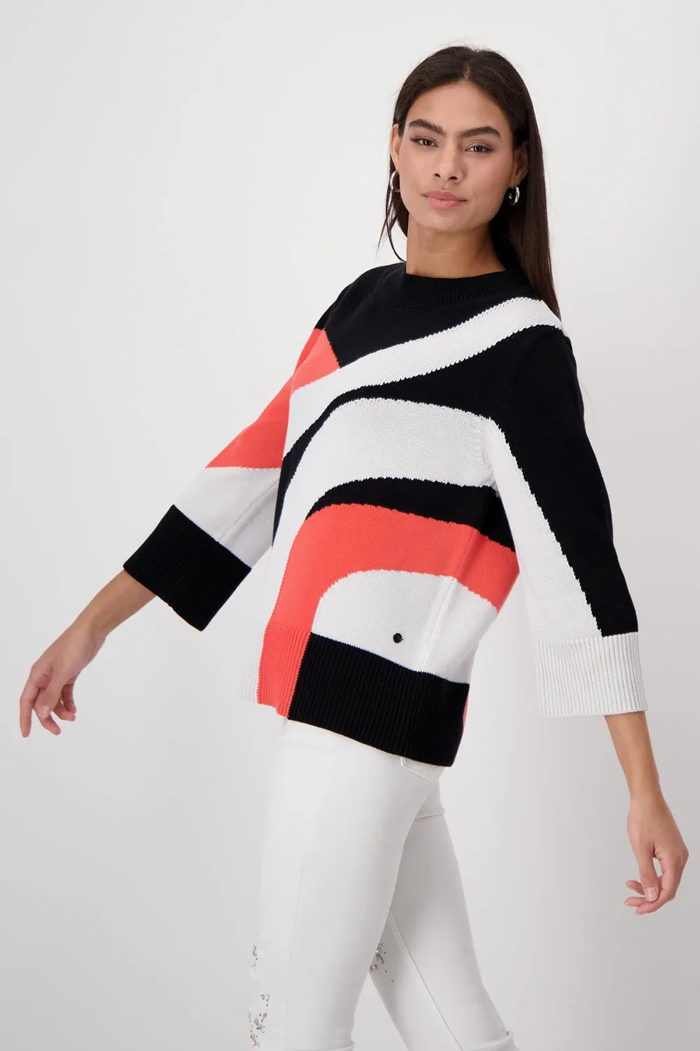 Monari Cotton Printed Knit 408465
