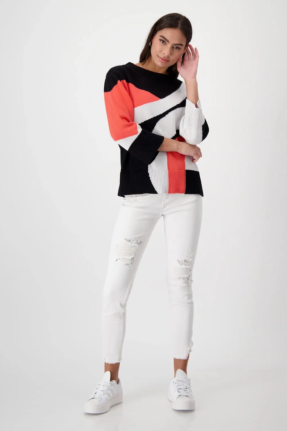 Monari Cotton Printed Knit 408465