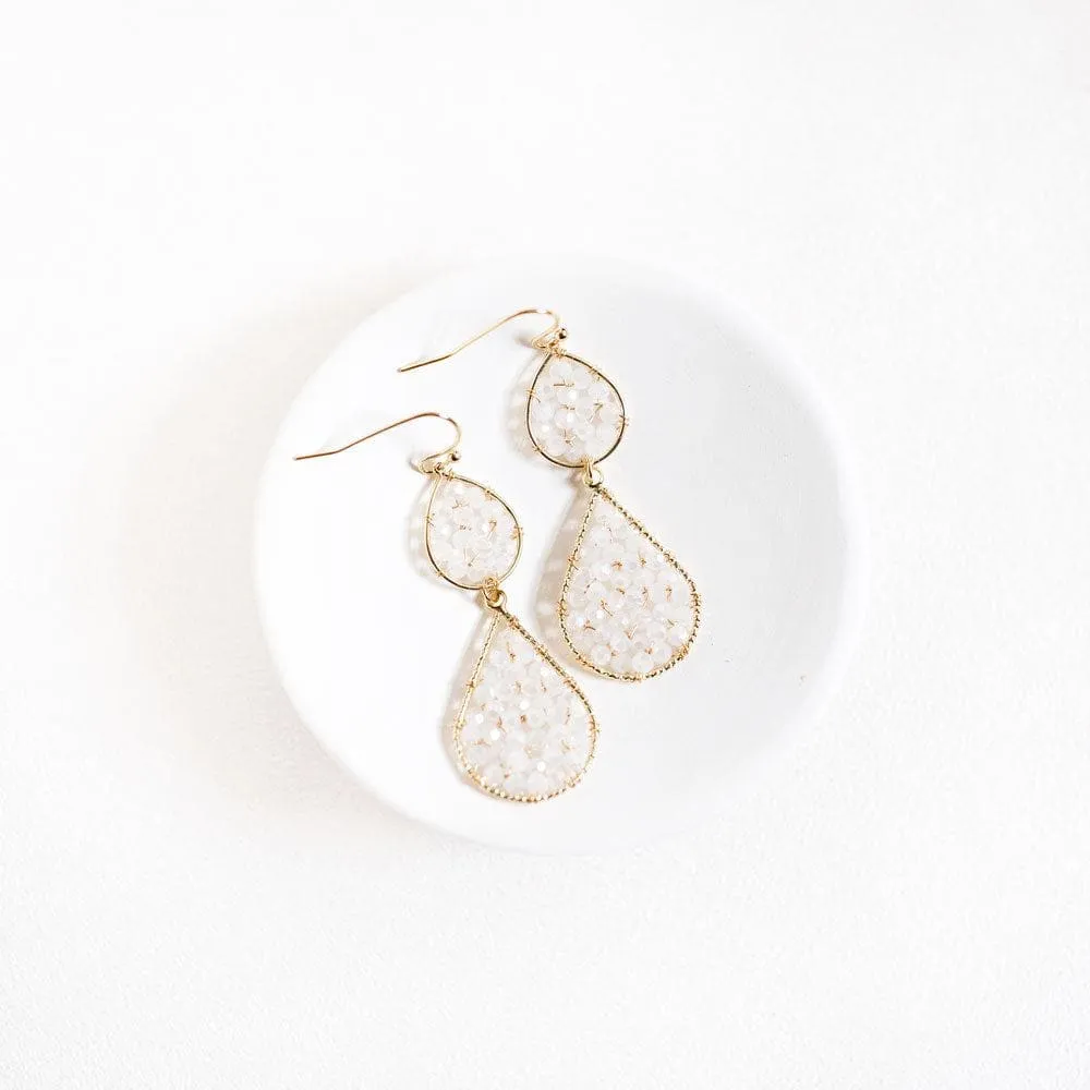 Moonstone Drop Earrings