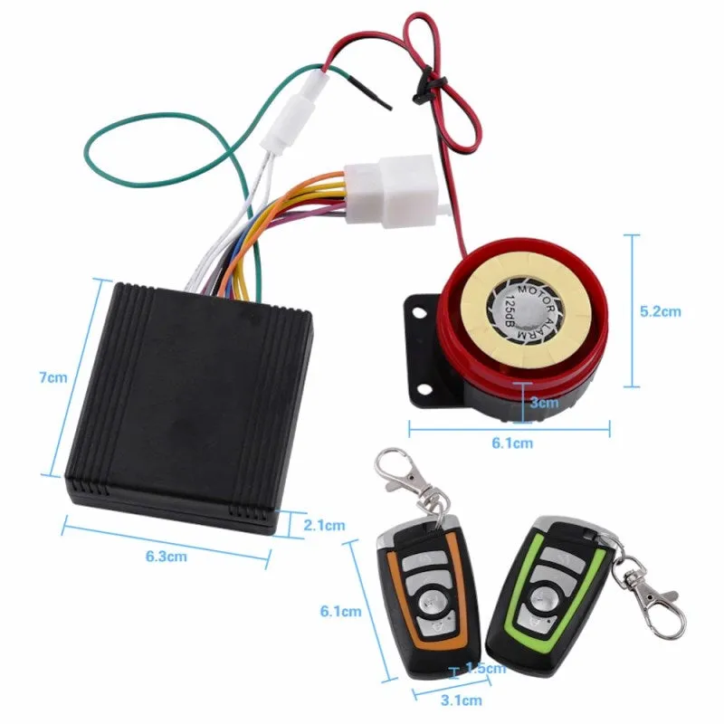 Motorcycle Alarm System Remote Control