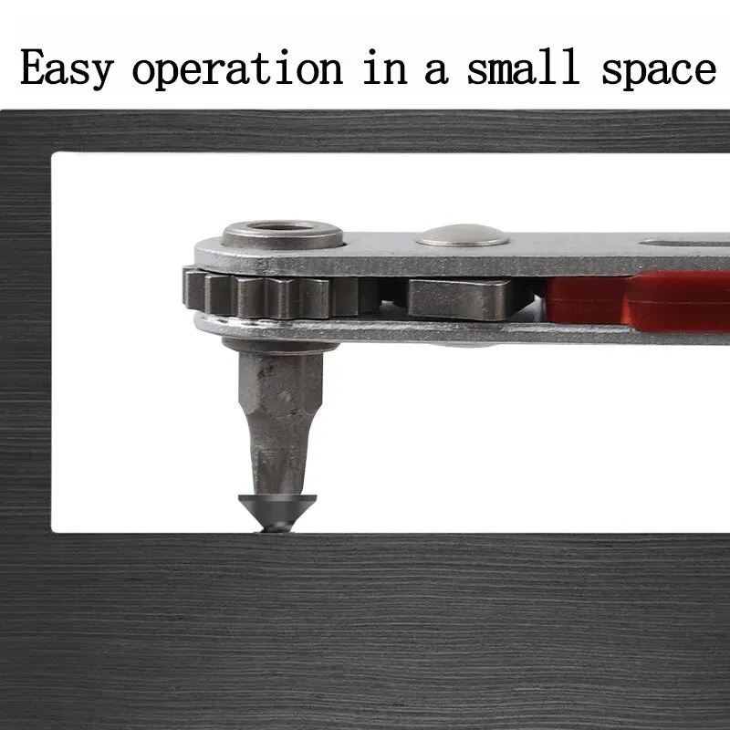 Multifunctional Bidirectional Ratchet Screwdriver Elbow Flat Head Wrench Tool
