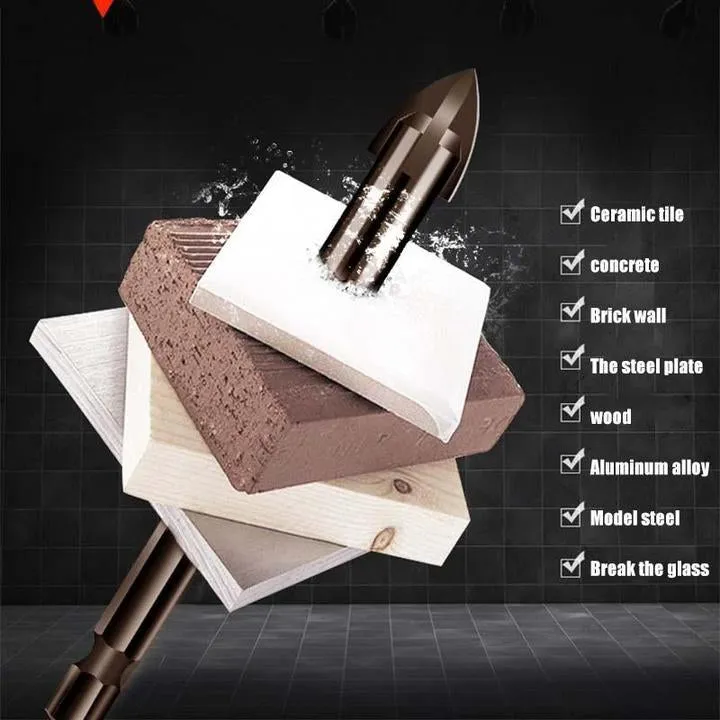 Multifunctional Cross Triangle Drill Bit