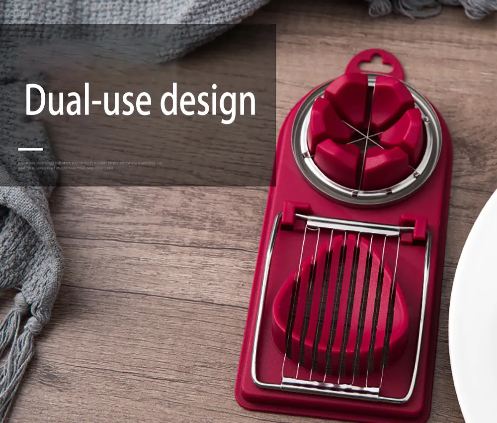 Multifunctional Egg Cutter Stainless Steel Egg Slicer