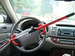 New Heavy Duty Extendable Car Wheel Steering Lock Van Caravan Anti Theft Security