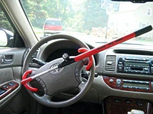 New Heavy Duty Extendable Car Wheel Steering Lock Van Caravan Anti Theft Security