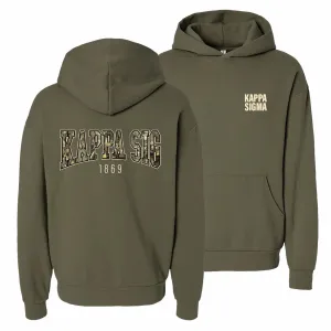 New! Kappa Sig Tactical Camo Hoodie