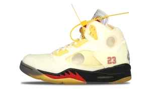 Nike Jordan 5 Retro SP x OFF-WHITE Sail 2020 (DH8565-100) Men's Size 7-12