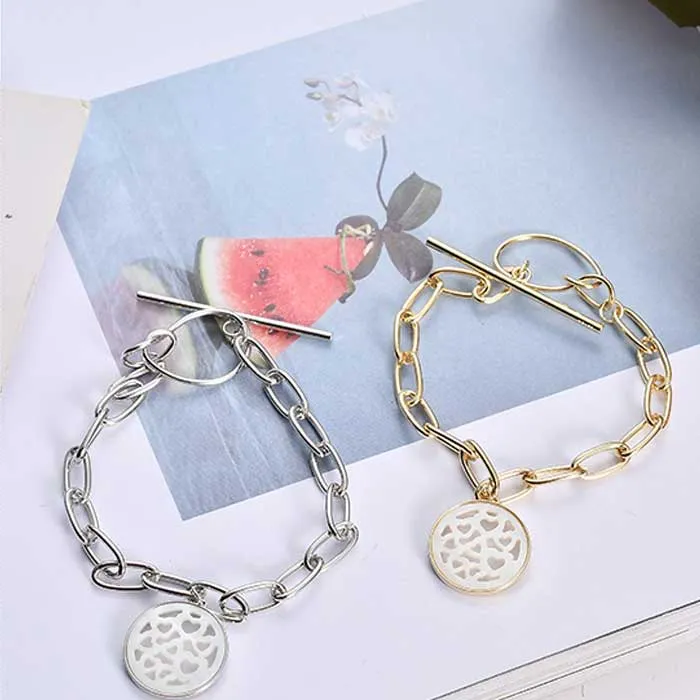 Nordic Fashion Round Seashell Bracelet With Good Material