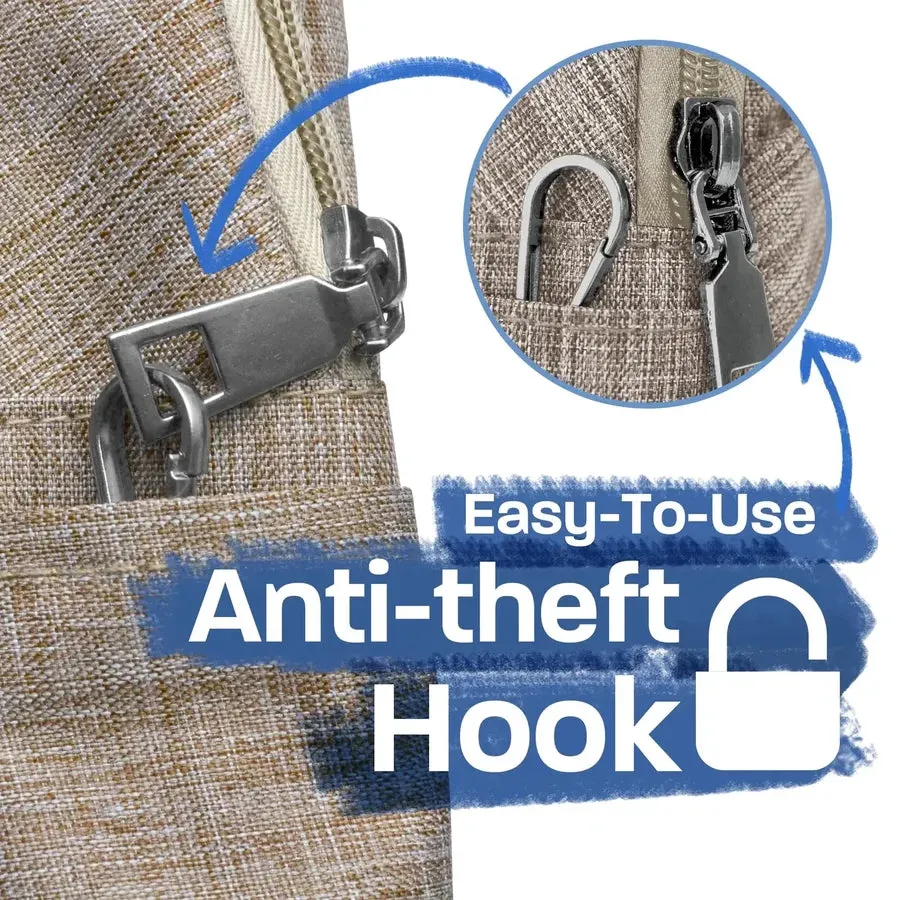 NuPouch Anti-Theft Daypack - Aqua