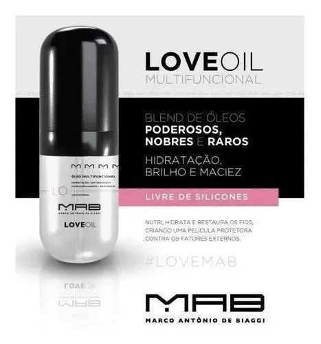Oil Capillary Multifunctional Moisturizing Mab Love Oil 38ml - MAB