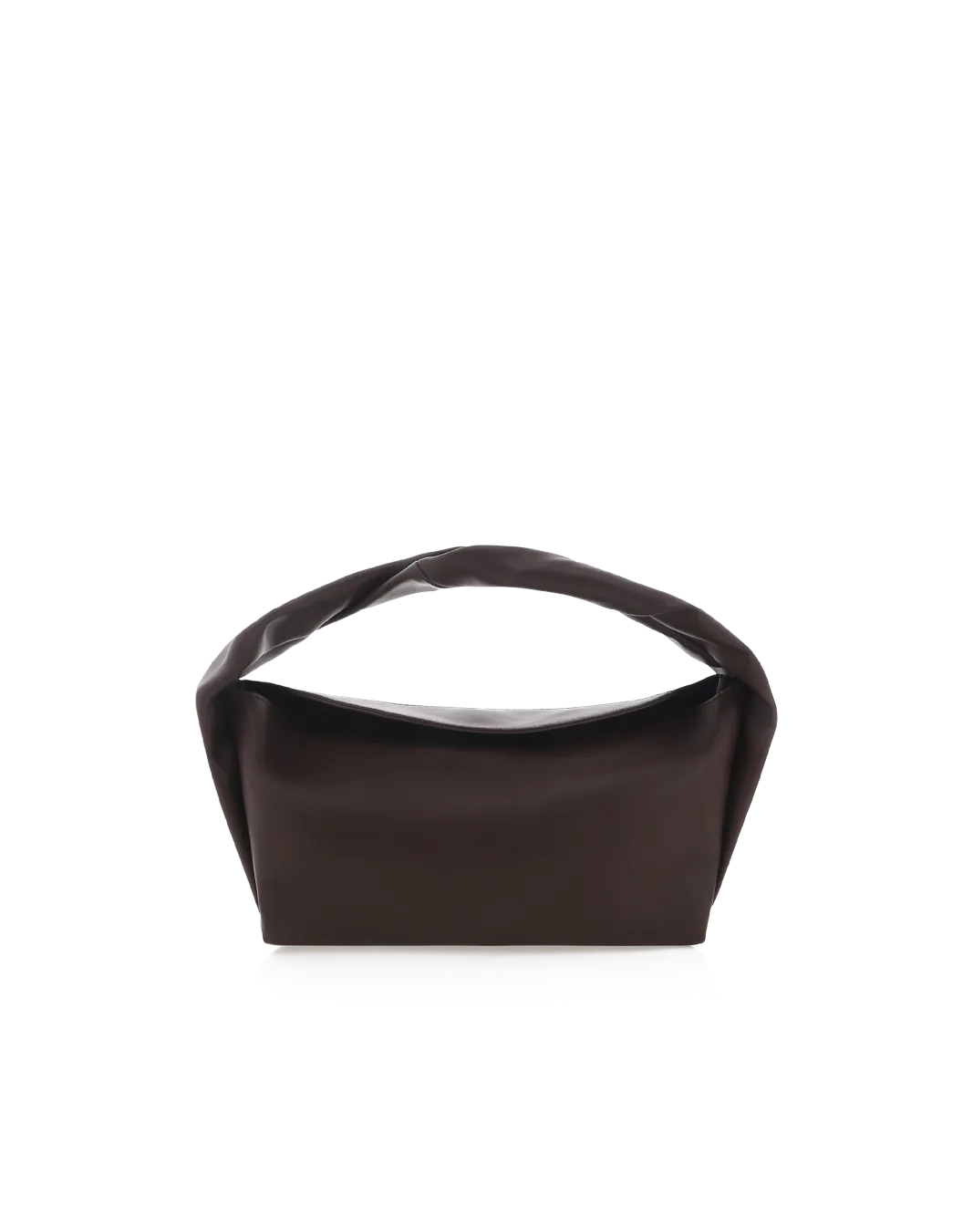 OLIVE HANDLE BAG - CHOCOLATE