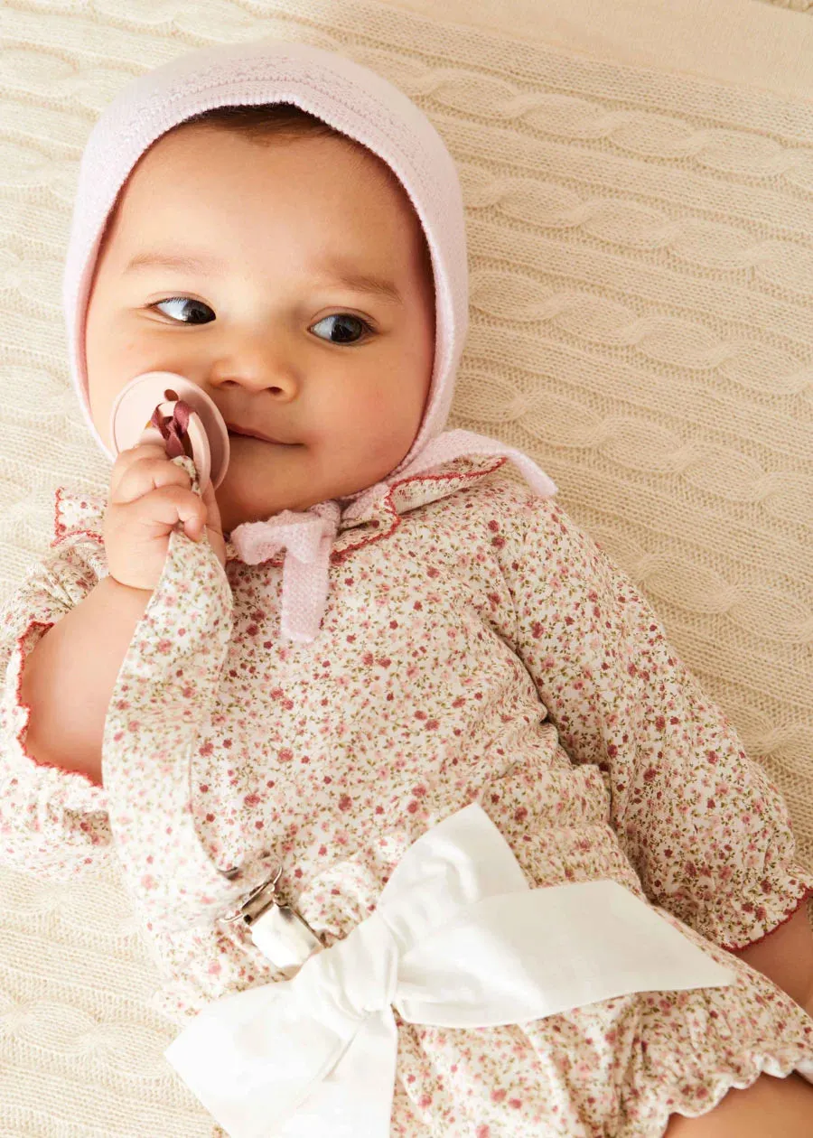 Ophelia Floral Long Sleeve Blouse in Pink (1-6mths)