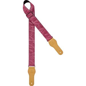ORTEGA Pink Spring Series Denim Guitar Strap